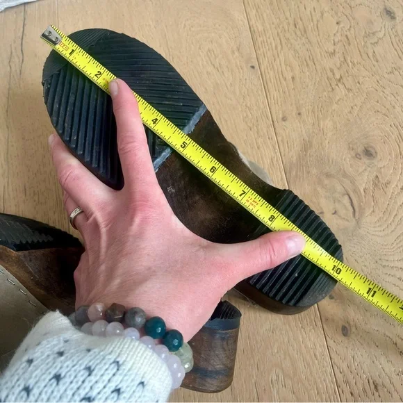 Lotta From Stockholm Classic Taupe Ouled Nubuck w/ Brown Base Swedish Clogs - Picture 8 of 10